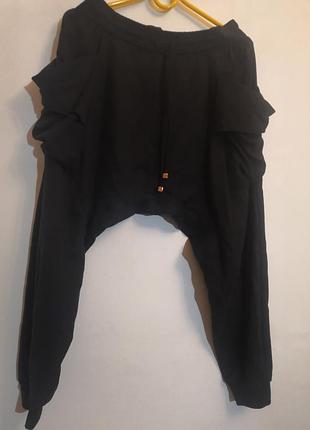 Брюки штани заниженый шаговый бохо