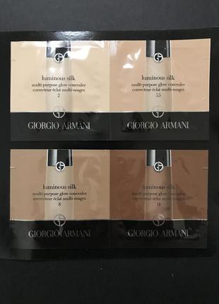 Набір пробників консилера giorgio armani luminous silk multi purpose glow concealer5 фото