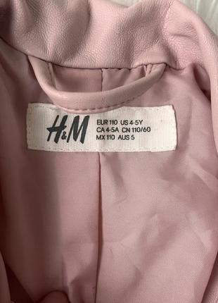 Косуха куртка кожанка h&m на 4-5 лет3 фото