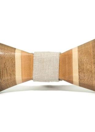 Деревянная галстук-бабочка 8х4,5 см gofin wood деревяный (2000000304045)
