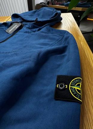 Вітровка stone island у синьому кольорі3 фото