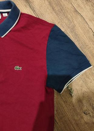 Поло футболка lacoste slim fit s size3 фото