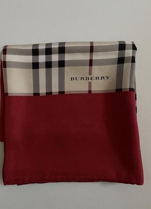 Фирменный шелковый платок burberry7 фото