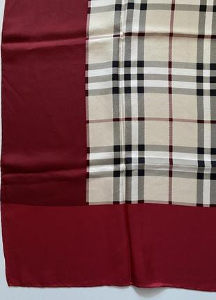 Фирменный шелковый платок burberry3 фото