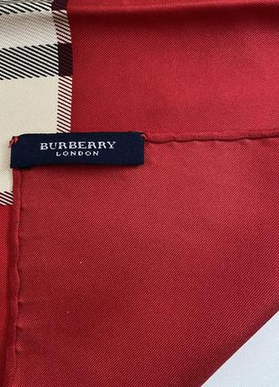 Фирменный шелковый платок burberry6 фото