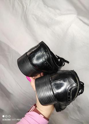 Туфли лоферы эспадрильи кожаные4 фото