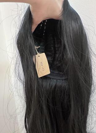 Парик волосся чорне 75 см3 фото