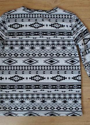 Лонгслив свитер джемпер пуловер кофта кофточка блуза орнамент tom tailor2 фото
