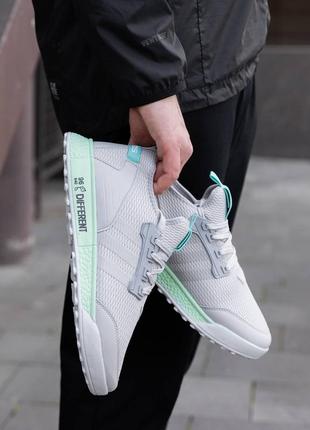 Чоловічі кросівки адідас сірі adidas different silver mint3 фото