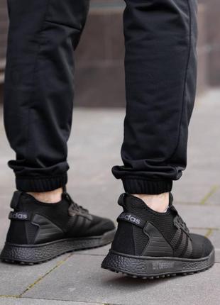 Мужские кроссовки adidas different black8 фото