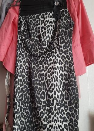 Сукня  вечірня, випускна сукня леопард 36-38 розмір