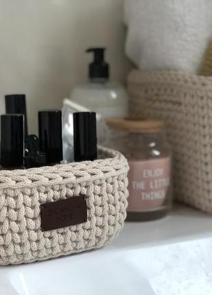 Набор корзин для ванной комнаты «nude”,органайзер для ванной.