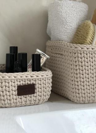 Набор корзин для ванной комнаты «nude”,органайзер для ванной.