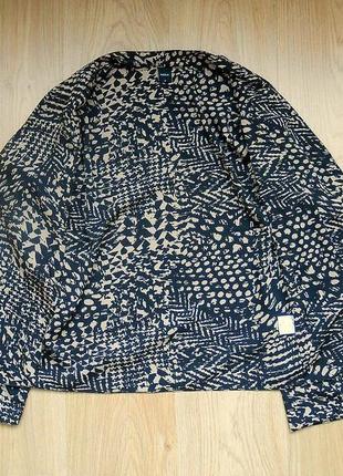 Пиджак тонкий анималистический принт легкий подкладка без пуговиц mork5 фото
