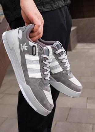 Мужские кроссовки adidas forum low grey