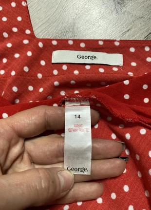 Майка в горошок блуза на бретельках george, xl3 фото