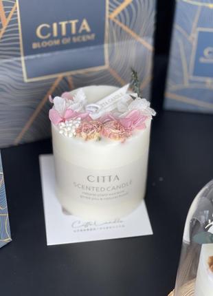 Парфюмированная свеча "citta" с стеклянной колбой3 фото