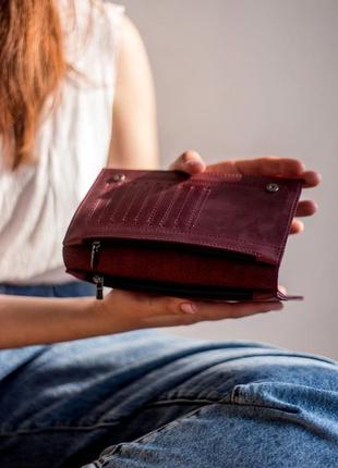 Шкіряний гаманець, жіночий гаманець, гаманець з натуральної шкіри, гаманець з принтом, клатч4 фото