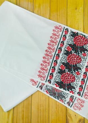 Ручна вишивка на українському рушнику|традиційний український рушник|натуральний лляний рушник5 фото