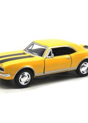 Машинка металева "chevrolet classic camaro z/28 1967", жовтий