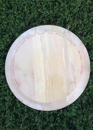 Распыленная тарелка из дерева с цветочным орнаментом&lt;unk&gt; декоративная роспись ручной работы&lt;unk&gt;8 фото