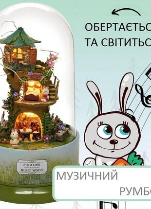 Румбокс музыкальный дом под куполом лесная фантазия diy cute room b-027 music world1 фото