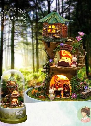 Румбокс музичний будинок під куполом лісова фантазія  diy cute room b-027 music world4 фото