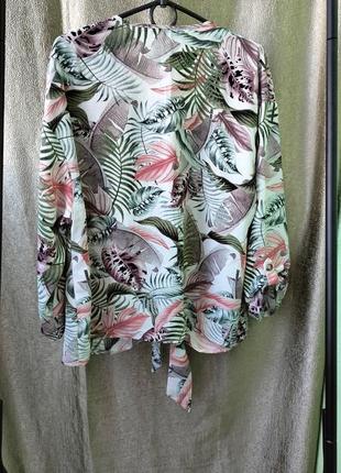 Рубашка, блуза в тропический принт george2 фото