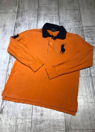 Винтажная кофта регби лонгслив polo ralph lauren