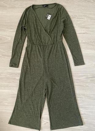 Комбинезон кюлоты в рубчик asos