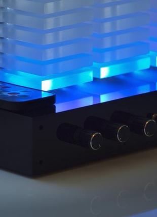 Cвітло-музикальний 14-полосний еквалайзер на акрилових пластинах з дистанційним керуванням3 фото