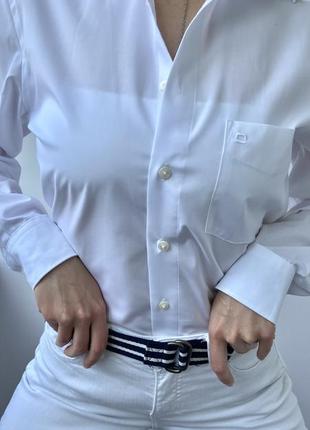 Базовая белая рубашка/рубашка от бренда olymp6 фото