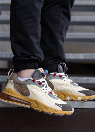 Мужские кроссовки найк аир макс 270 / nike air max 270 react eng х travis scott4 фото