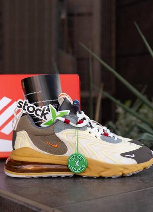 Мужские кроссовки найк аир макс 270 / nike air max 270 react eng х travis scott3 фото