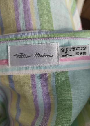 Рубашка о немецкого бренда peter hahn. льон +котон3 фото