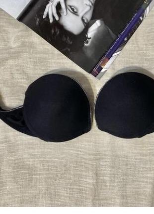 Wonderbra крутий чорний бюст без шлейок відомого якісного бренду