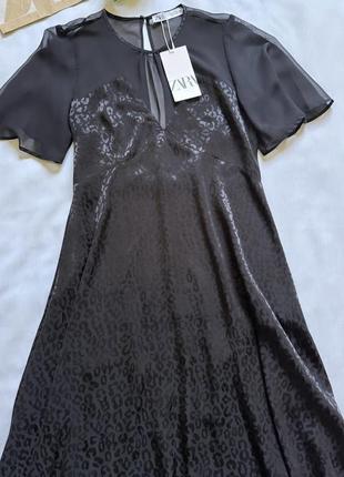 Роскошное черное платье zara8 фото
