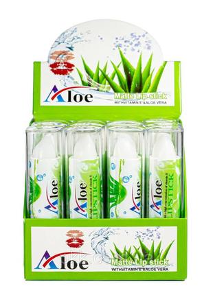 Гигиеническая помада увлажняющая aloe lipstick с витамином е nobrand  прозрачный cl0032118
