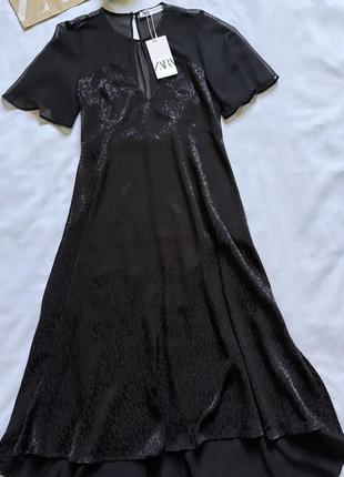 Роскошное черное платье zara7 фото