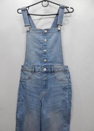 Жіночий джинсовий комбінезон оригінал h&m ukr р.44-46 eur 36 002glk (тільки в зазначеному розмірі, тільки 1 шт.)