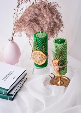 Душевні натуральні свічки для декору та оригінального падарунку набір з 2шт