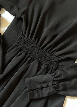 Черное платье миди8 фото
