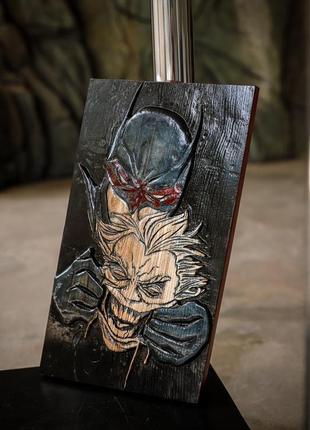 Картина з дерева - batman-joker (ручна робота)1 фото
