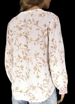 Блузка з ніжним квітковим принтом "white stuff" із віскоза, uk8/eur36.5 фото