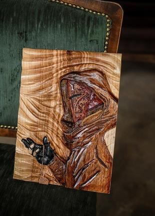 Картина из дерева - крестоносец (ручная работа)