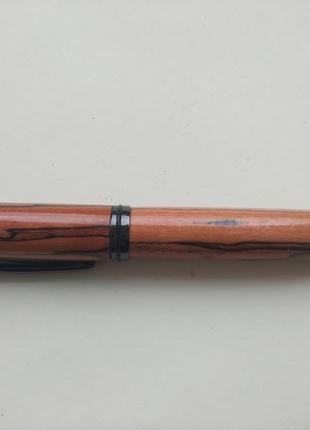 Ручка роллер ручной работы оранжевый клён2 фото
