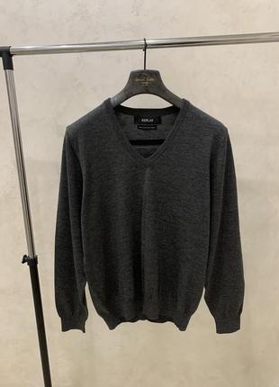 Шерстяной свитер repley джемпер серый джемпер1 фото