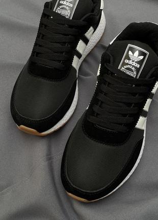 Кросівки чоловічі adidas iniki black/white4 фото