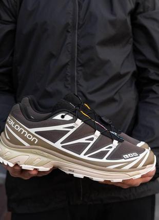 Мужские кроссовки саломон salomon s lab xt-6 kangaroo brown beige