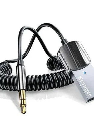 Беспроводной аудиоадаптер ресивер aux в авто essager usb bluetooth 5.0